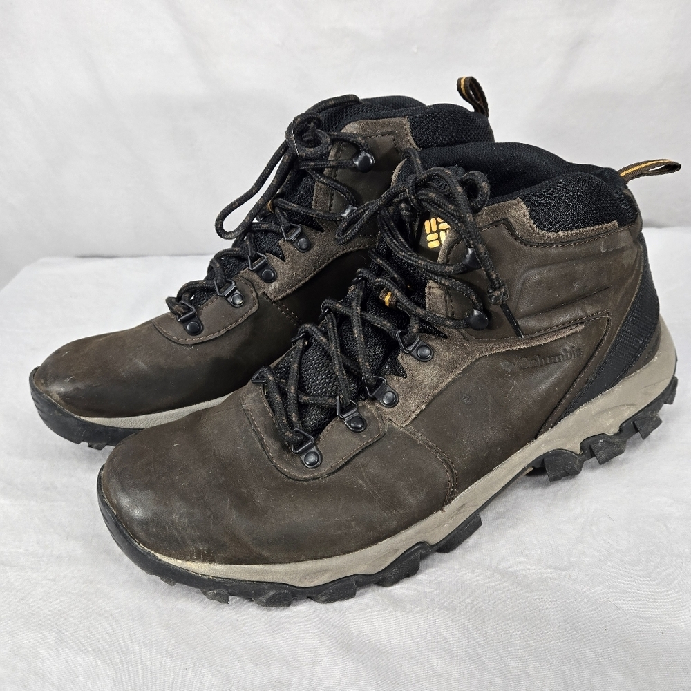 COLUMBIA Men's Size 12 W Newton Ridge BI3970-231 Brown Waterproof Hiking Boots